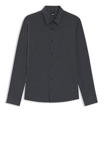 Рубашка на пуговицах Comfort fit BOSS  Hemd aus italienischem Performance-Stretch-Jersey, Mottled Blue