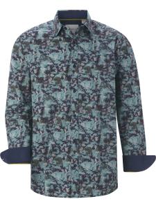 Рубашка на пуговицах классического кроя BABISTA Olrin, Petrol