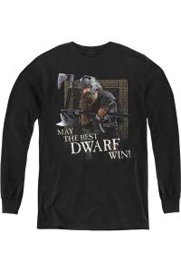 Властелин Колец Лучшая футболка с длинным рукавом для юных гномов / Футболка Gildan, черный