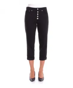 Черные узкие джинсы с логотипом Dondup, черный