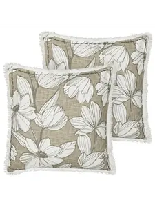 Декоративная подушка Beliani 2er Set Deko CYANOTIS, цвет weiß/grün