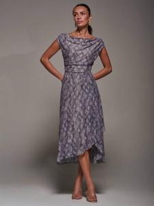 Асимметричное платье миди Abstract Jolie Moi, Purple Abstract