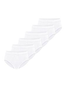 Schiesser Спортивные трусы/нижнее белье Cotton Essentials из тонкой ребристой ткани, белого цвета