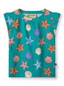 Футболка Seesterne Småfolk, цвет türkis/bunt