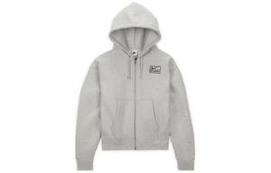 Толстовка с капюшоном из флиса с застежкой-молнией X Stüssy Nike, серый