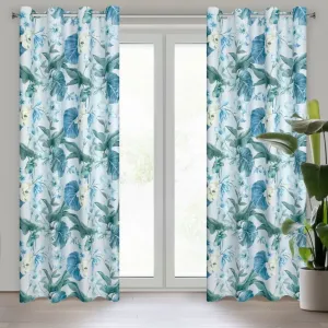 Штора ALIA, серебристо-голубая, 140x250 см, люверсная Eurofirany