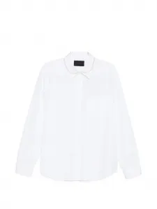 Рубашка с украшением из жемчуга Simone Rocha, белый