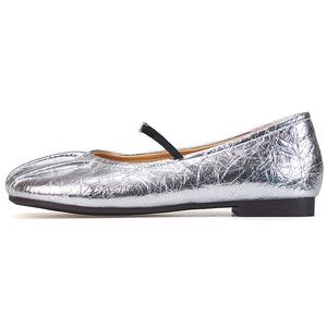 Joy&Mario Туфли Мэри Джейн серебристого цвета