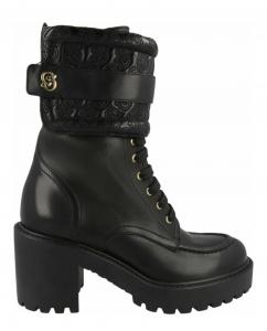 Кожаные военные ботинки «Шираз» Salvatore Ferragamo, черный