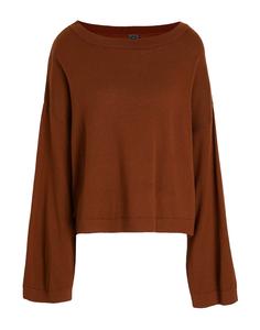 Свитер Knit Merino Wool Sweater 8 By Yoox, коричневый