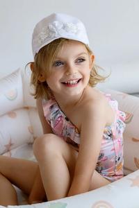 Детская хлопковая шапочка ENOLA Jamiks, белый