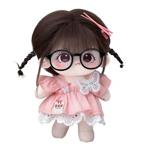 Хлопковая кукла, которую трудно утешить плюшевая кукла высотой 20 см MENGWAGONGDIAN, черный