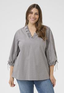 Блуза Kaffe Curve MARIANA , Grey White Stripe/Grey