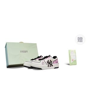 MLB Трендовые скейтерские кеды low top для женщин chunky liner dreamy pink love, устойчивые к истиранию