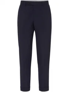 Шерстяные брюки Brunello Cucinelli, синий