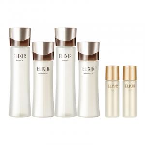 ELIXIR Черный золотой антивозрастной набор для ухода за кожей лосьон для лица увлажняющий и питательный