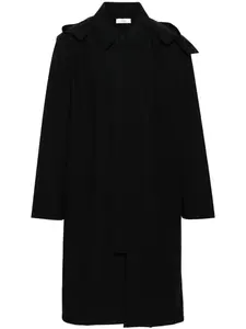 Парка миди со съемным капюшоном Rier, черный