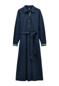 Платье-Макси louisa из ткани понте с завязками на талии, прямого кроя. Joules, Navy