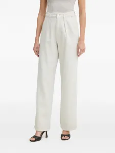 Брюки с декоративными складками Fracomina, бежевый