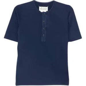 Футболка с коротким рукавом button Maison Margiela, синий