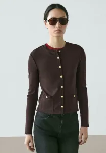 Кардиган с золотыми пуговицами Massimo Dutti, Dark Brown