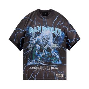 Футболка Represent Clo x Iron Maiden A Real Live One Tee, Sunfade Grey