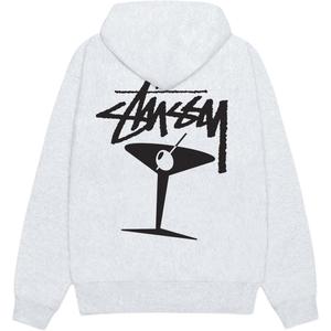 Худи Martini Zip Stussy, серый
