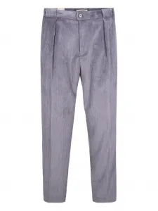 Брюки из вельвета со складками Briglia 1949, серый