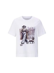 Rich & Royal Футболка белого и коричневого цвета