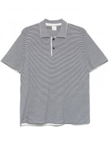 Рубашка поло в полоску Eleventy, синий