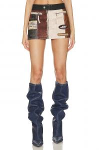 Мини-Юбка daytona из искусственной кожи Jaded London, синий