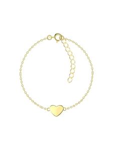 Alexander York Браслет в форме сердца из золота, изготовленный из серебра 925 пробы с золотым покрытием