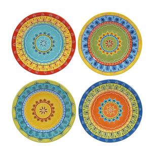 Сертифицированный международный набор десертных тарелок Valencia из 4 предметов Certified International, мультиколор