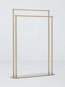 Элегантная напольная двойная вешалка для полотенец John Lewis, Brushed Brass