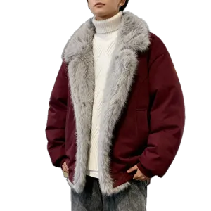 Пуховик Unisex X1617, красный satay hawk puffer jacket