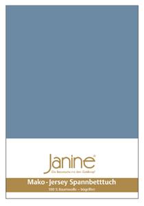 Простыня Janine Mako Feinjersey, цвет denimblau