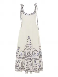 Платье миди Leela Alemais, нейтральный