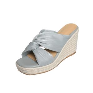 Yeezyy Reezy Тихие тапочки-шлепанцы женские синие, цвет Blue