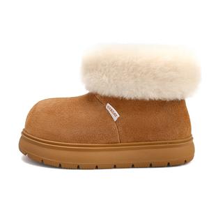 Антискользящие утепленные ботинки High-Top для детей Kids' ST&SAT, коричневый