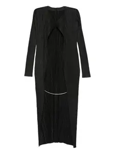 Плиссированный кардиган без застежки Pleats Please Issey Miyake, черный