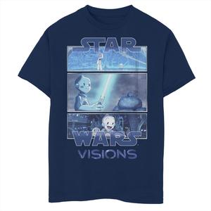 Футболка с трехпанельным логотипом и графическим рисунком для мальчиков 8–20 лет Star Wars