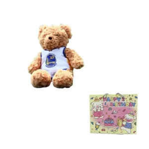 Nba баскетбольный медведь джерси плюшевая кукла медведь высота 34см MIANHUIYI