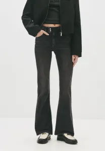 Джинсы-Клеш с низкой посадкой Pull&Bear, Black