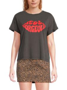 Футболка из хлопка с графическим принтом Noisy May, цвет Obsidian Red