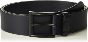 BOSS мужской пояс с пряжкой в тон из гладкой кожи, Dark Midnight Blue