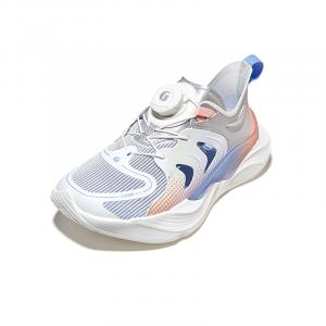 Дышащие, легкие, амортизирующие, низкие, повседневные кроссовки для детей GINOBLE, белый/розовый/серебряный/персиковый