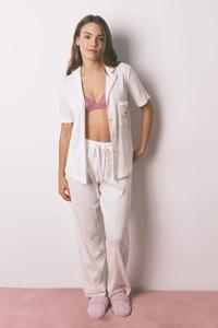 Хлопковый пижамный комплект women'secret, бежевый