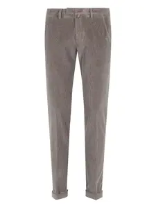 Вельветовые брюки с манжетами Briglia 1949, коричневый