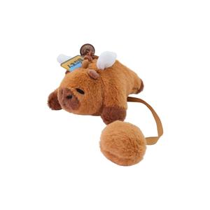 Капyбара плюшевый кулон 8,2 см/9 см/7 см высота X3COMMUNE, коричневый