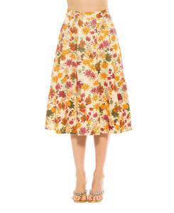 Женская плиссированная юбка миди Illia с поясом Alexia Admor, Beige wildflowers